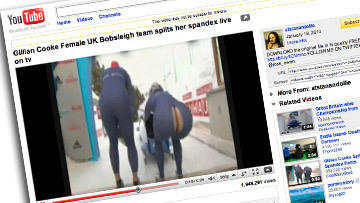 Обо всем - Прореха на костюме прославила британскую бобслеистку в YouTube