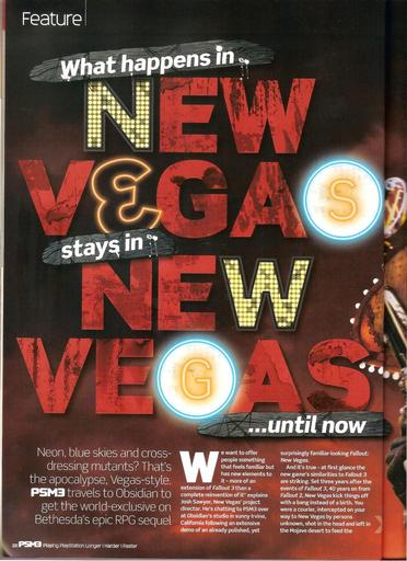 Fallout: New Vegas - Fallout: New Vegas - сканы статьи PSM3
