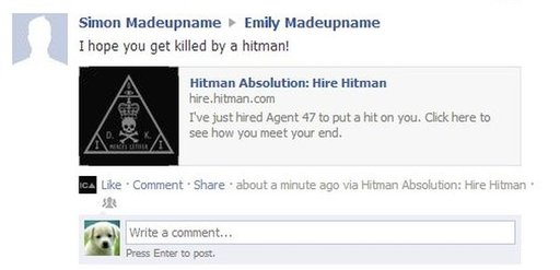 Новости - Square Enix продвигала Hitman: Absolution с помощью Facebook-приложения, позволявшего «заказать» друга